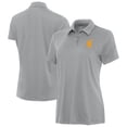 thumbnail image 1 of Women's Antigua  Gray Wyoming Cowboys Reprocess Polo, 1 of 3