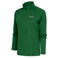 thumbnail image 1 of Women's Antigua Green Binghamton Bearcats Tribute Digital Thermal Half-Zip Pullover Top, 1 of 1
