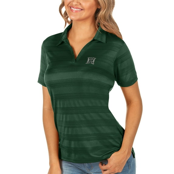 Women's Antigua Green Hawaii Warriors Compass Polo