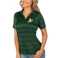 thumbnail image 1 of Women's Antigua Green Oakland Athletics Compass Polo, 1 of 1