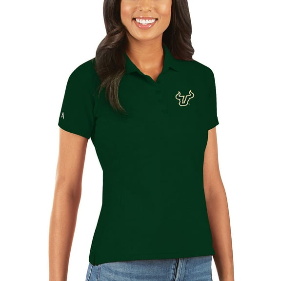 Women's Antigua Green South Florida Bulls Legacy Pique Polo
