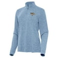thumbnail image 1 of Women's Antigua  Heather Aqua Nashville Predators Mentor Quarter-Zip Mock Long Sleeve Top, 1 of 1