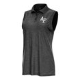 thumbnail image 1 of Women's Antigua  Heather Black Air Force Falcons Recap Sleeveless Polo, 1 of 1