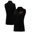 thumbnail image 1 of Women's Antigua  Heather Black Arizona Cardinals Layout Sleeveless V-Neck Polo, 1 of 3