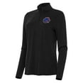thumbnail image 1 of Women's Antigua  Heather Black Boise State Broncos Bright Quarter-Zip Top, 1 of 1