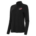 thumbnail image 1 of Women's Antigua  Heather Black Carolina Hurricanes Bright Quarter-Zip Top, 1 of 1