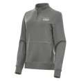 thumbnail image 1 of Women's Antigua Heather Black Darlington Raceway Crush Quarter-Zip Jacket, 1 of 1