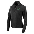 thumbnail image 1 of Women's Antigua  Heather Black Eugene Emeralds Action Quarter-Zip Pullover Sweatshirt, 1 of 1