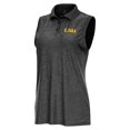 thumbnail image 1 of Women's Antigua  Heather Black LSU Tigers Recap Sleeveless Polo, 1 of 1