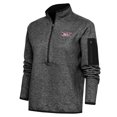 Women's Antigua Heather Black Lake Elsinore Storm Fortune HalfZip