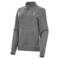 thumbnail image 1 of Women's Antigua  Heather Black Los Angeles Rams Crush Quarter-Zip Top, 1 of 1