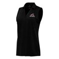 thumbnail image 1 of Women's Antigua Heather Black New Mexico State Aggies Layout Sleeveless V-Neck Polo, 1 of 1