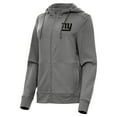 thumbnail image 1 of Women's Antigua  Heather Black New York Giants Seeker Full-Zip Hoodie Jacket, 1 of 2