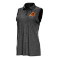 thumbnail image 1 of Women's Antigua  Heather Black Phoenix Suns Recap Sleeveless Polo, 1 of 1