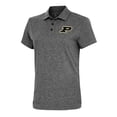 thumbnail image 1 of Women's Antigua  Heather Black Purdue Boilermakers Motivated Polo, 1 of 1