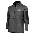 thumbnail image 1 of Women's Antigua  Heather Black Reno Aces Fortune Half-Zip Pullover Jacket, 1 of 1