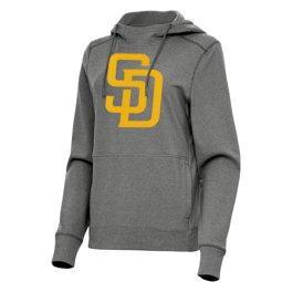 Women's Antigua Olive San Diego Padres Seeker Full-Zip Hoodie