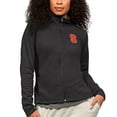 thumbnail image 1 of Women's Antigua Heather Black Syracuse Orange Course Full-Zip Jacket, 1 of 1