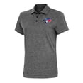 thumbnail image 1 of Women's Antigua  Heather Black Toronto Blue Jays Motivated Polo, 1 of 1