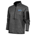 thumbnail image 1 of Women's Antigua  Heather Black Tulsa Drillers Fortune Half-Zip Pullover Jacket, 1 of 1