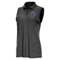 thumbnail image 1 of Women's Antigua Heather Black Vancouver Whitecaps FC Recap Sleeveless Polo, 1 of 1