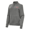 thumbnail image 1 of Women's Antigua Heather Black Washington Capitals Crush Quarter-Zip Fleece Sweatshirt, 1 of 1