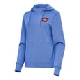 thumbnail image 1 of Women's Antigua  Heather Blue Montreal Canadiens Justice Pullover Hoodie, 1 of 1