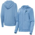 thumbnail image 1 of Women's Antigua Heather Blue St. Louis Blues Seeker Full-Zip Hoodie, 1 of 3