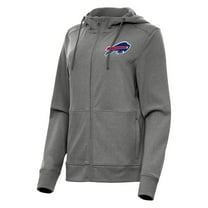 Women's Antigua   Heather Charcoal Buffalo Bills Seeker Full-Zip Hoodie Jacket