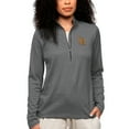 thumbnail image 1 of Women's Antigua Heather Charcoal Cal State Long Beach The Beach Epic Quarter-Zip Pullover Top, 1 of 1