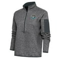 thumbnail image 1 of Women's Antigua  Heather Charcoal Charlotte Knights Fortune Half-Zip Pullover Jacket, 1 of 1
