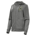 thumbnail image 1 of Women's Antigua Heather Charcoal Columbus Crew Seeker Full-Zip Hoodie, 1 of 1