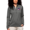 thumbnail image 1 of Women's Antigua Heather Charcoal FC Dallas Team Logo Epic Quarter-Zip Pullover Top, 1 of 1