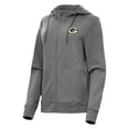 thumbnail image 1 of Women's Antigua   Heather Charcoal Green Bay Packers Seeker Full-Zip Hoodie Jacket, 1 of 1
