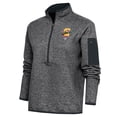 thumbnail image 1 of Women's Antigua Heather Charcoal Hilldale Club Fortune Half-Zip Pullover Jacket, 1 of 1