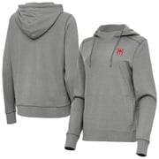 Womens Antigua Heather Charcoal Roman Reigns Justice Pullover Hoodie