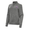 thumbnail image 1 of Women's Antigua Heather Charcoal Western Carolina Catamounts Crush Quarter-Zip Fleece Sweatshirt, 1 of 1