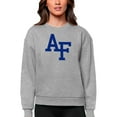 thumbnail image 1 of Women's Antigua Heather Gray Air Force Falcons Victory Crewneck Pullover Sweatshirt, 1 of 1