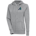 thumbnail image 1 of Women's Antigua  Heather Gray Arizona Diamondbacks Cooperstown Victory Full-Zip Hoodie, 1 of 1