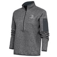 thumbnail image 1 of Women's Antigua Heather Gray Austin Dillon Fortune Half-Zip Pullover Sweater, 1 of 1