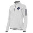 thumbnail image 1 of Women's Antigua Heather Gray Bay FC Fortune Quarter-Zip Jacket, 1 of 1