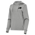thumbnail image 1 of Women's Antigua  Heather Gray Buffalo Bills Justice Pullover Hoodie, 1 of 2