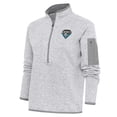 thumbnail image 1 of Women's Antigua  Heather Gray Charlotte Knights Fortune Half-Zip Pullover Jacket, 1 of 1