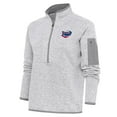 thumbnail image 1 of Women's Antigua  Heather Gray Clearwater Threshers Fortune Half-Zip Pullover Jacket, 1 of 1