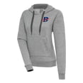 thumbnail image 1 of Women's Antigua Heather Gray Cleveland Buckeyes Victory Pullover Hoodie, 1 of 1