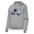 thumbnail image 1 of Women's Antigua Heather Gray Colorado Avalanche Victory Pullover Hoodie, 1 of 1