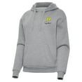 thumbnail image 1 of Women's Antigua  Heather Gray Denny Hamlin Victory Pullover Hoodie, 1 of 1
