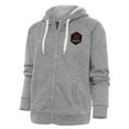 thumbnail image 1 of Women's Antigua Heather Gray Houston Dynamo FC Logo Victory Full-Zip Hoodie, 1 of 1