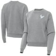 thumbnail image 1 of Women's Antigua  Heather Gray Houston Texans Victory Crew Pullover Sweatshirt, 1 of 4