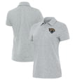 thumbnail image 1 of Women's Antigua Heather Gray Jacksonville Jaguars Matter Polo, 1 of 3